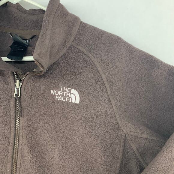The North Face Women's Brown Full Zip Fleece Jacket Size L - Picture 8 of 15